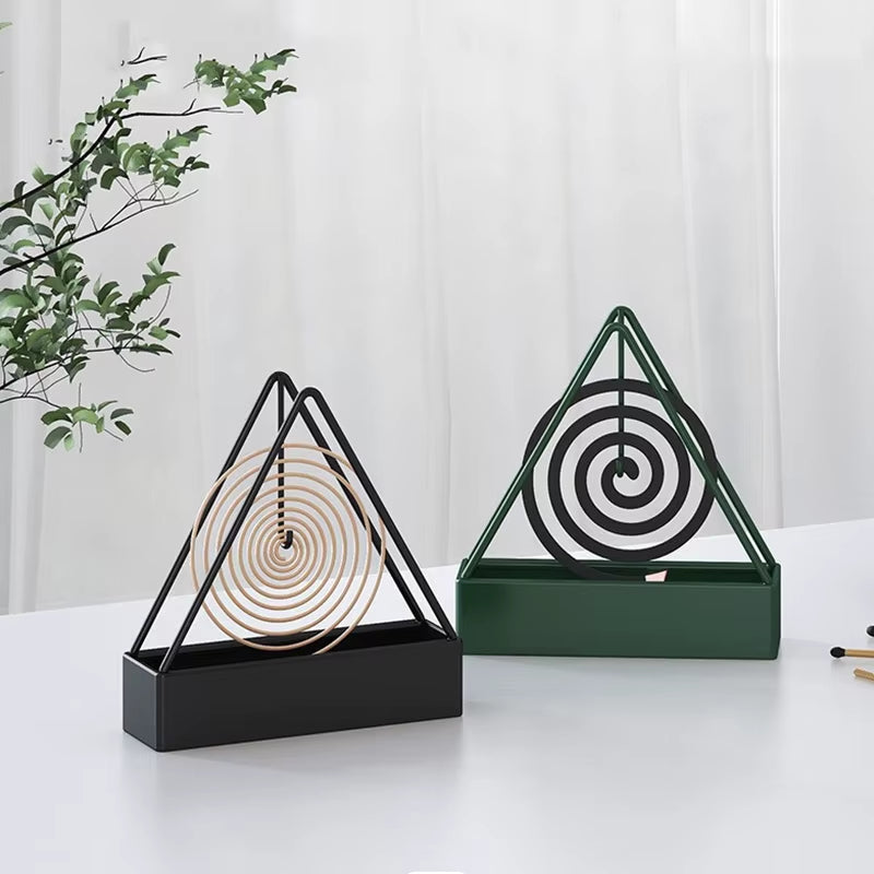 Buzzguard™ Stainless Steel Mosquito Coil Holder – Covered Coil Burner Tray for Safe, Clean & Stylish Protection