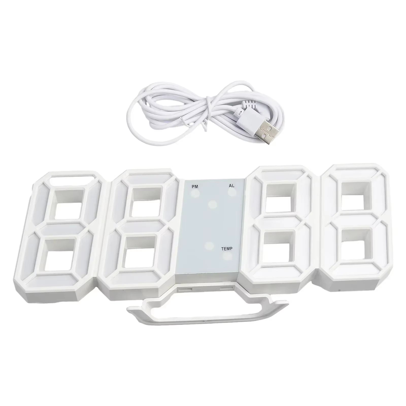 Glowdigit™ 3D LED Wall Clock – Modern Time, Bold Style