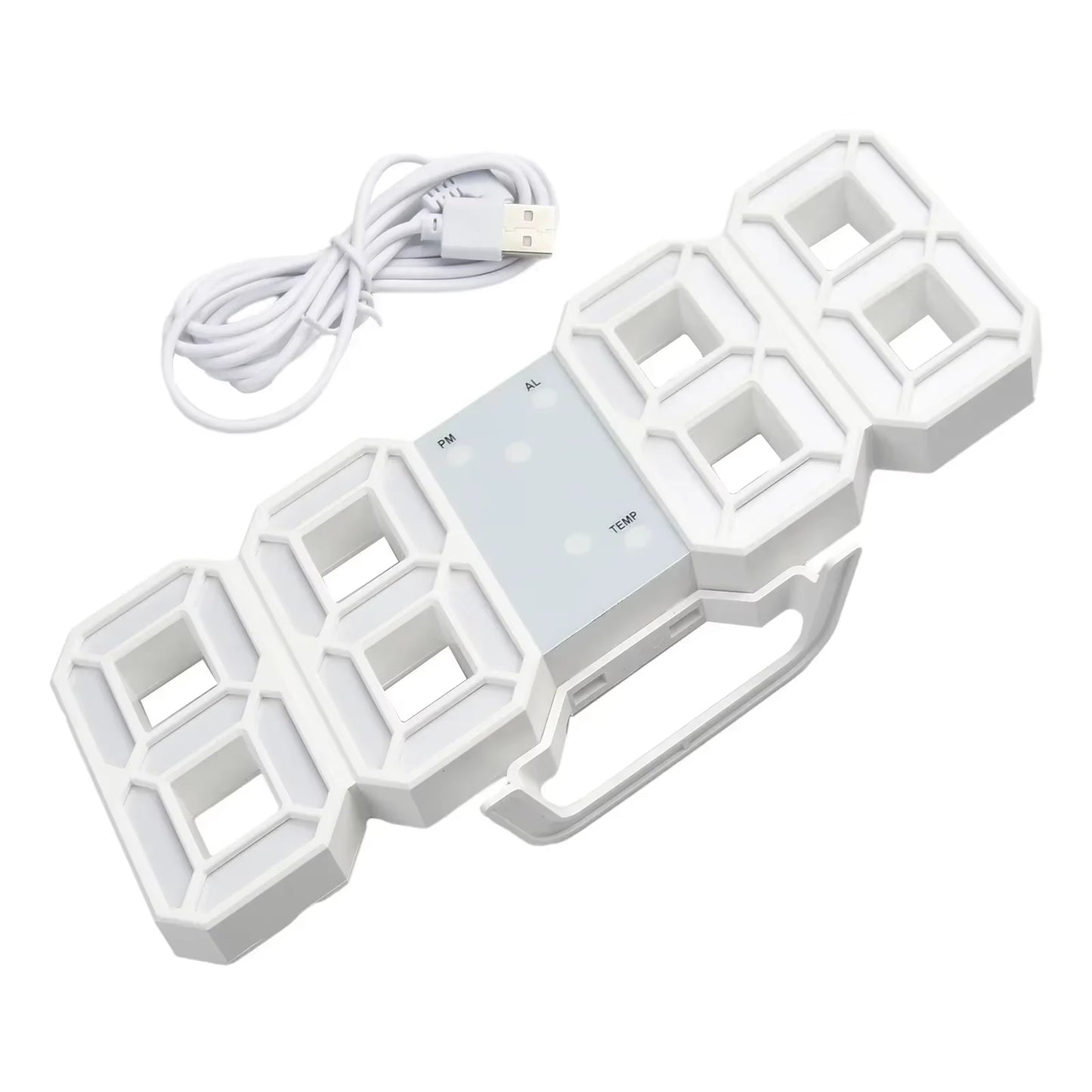 Glowdigit™ 3D LED Wall Clock – Modern Time, Bold Style